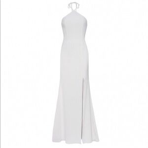 OLCAY GULSEN Halter Gown in Cream SZ S